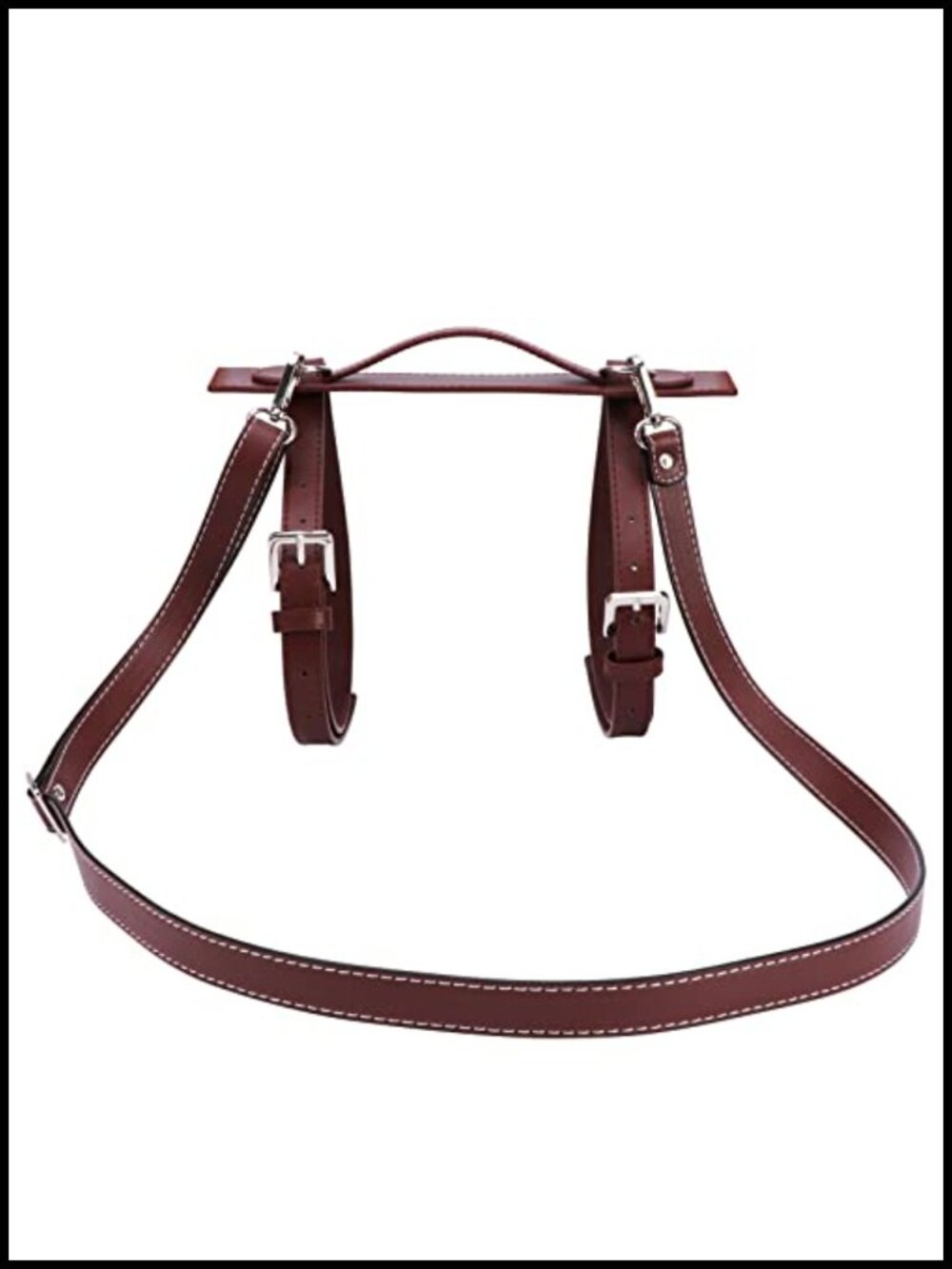 PU Leather Blanket Strap Adjustable Outdoor Picnic Camping Carrier